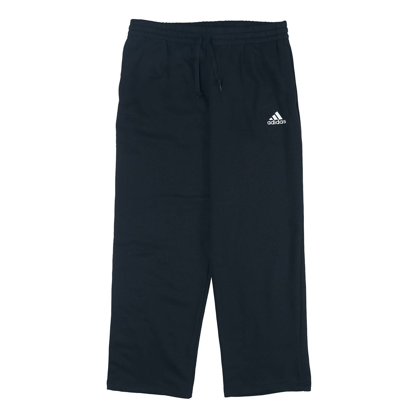 adidas Casual Sports Fleece Lined Running Knit Straight Long Pants Black GK9366