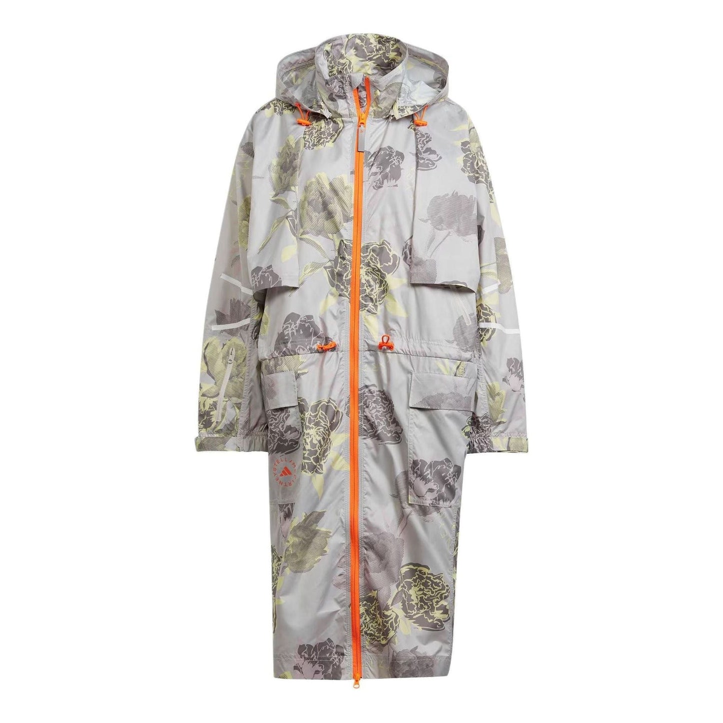 (WMNS) adidas By Stella McCartney Sportswear Long Parka Asia Sizing 'Grey Orange' IN3635