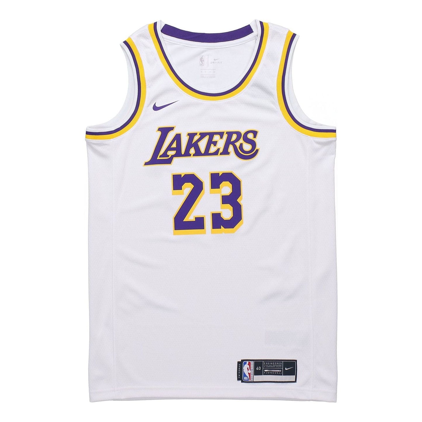 Nike NBA Leborn James Los Angeles Lakers 2020 Association Swingman Jersey #23 CW3595-101