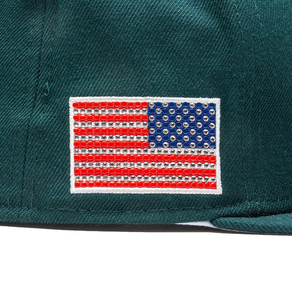 New Era x Swarovski Flag Oakland Athletics 59FIFTY Fitted - Dark Green