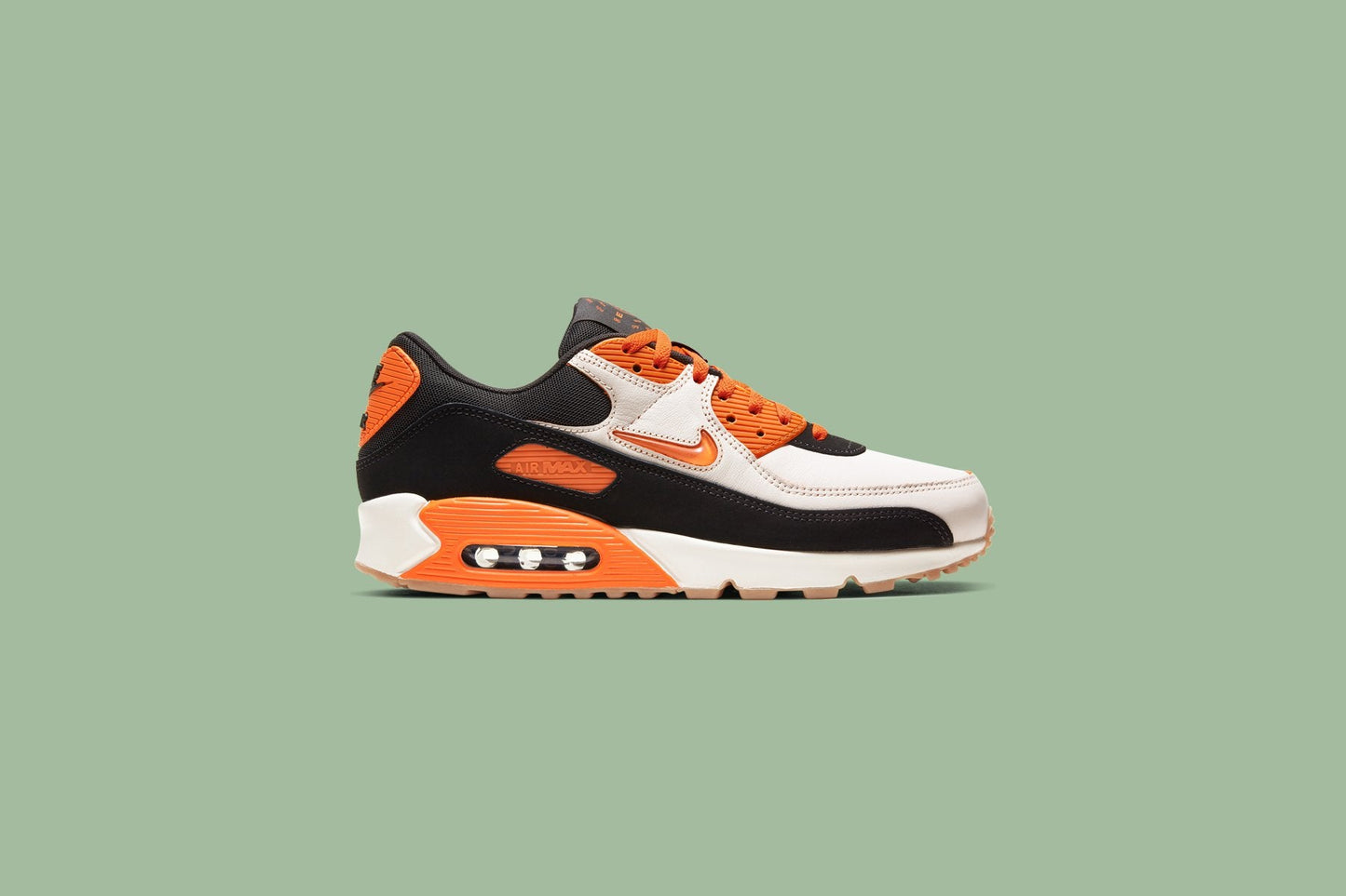 Air Max 90 Premium "Home & Away" - Sail/Safety Orange/Black/Gum Medium Brown