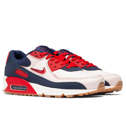 Air Max 90 Premium "Home & Away" - Sail/University Red/Midnight Navy