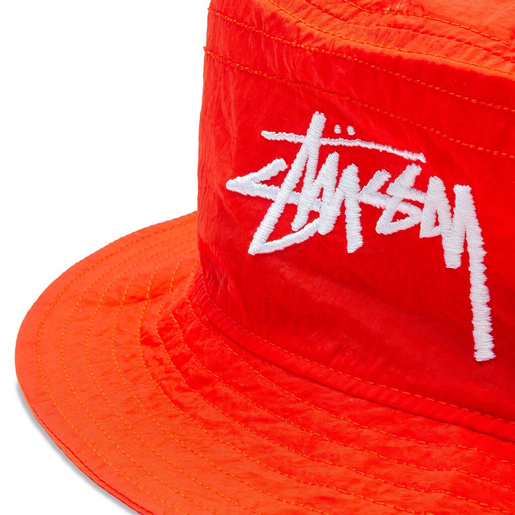 Nike x Stussy Bucket Hat - Habanero Red/White