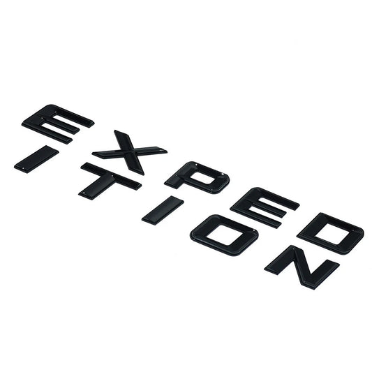 1Pc Gloss Black Front Hood EXPEDITION Letters Emblem FIT 2018-2022 Expedition