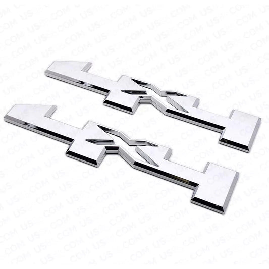 2PC 4X4 Emblems Fit for 2014-2022 Canyon Sierra Chrome