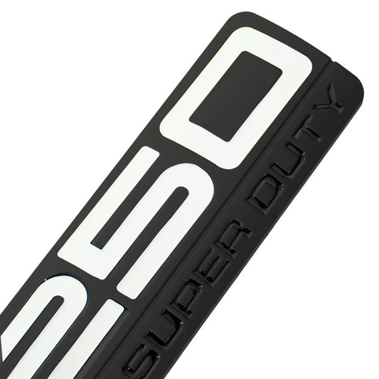 Fit for F250 Lariat 2005-2007 Super-Duty Emblem 3D Badge White 1Pc