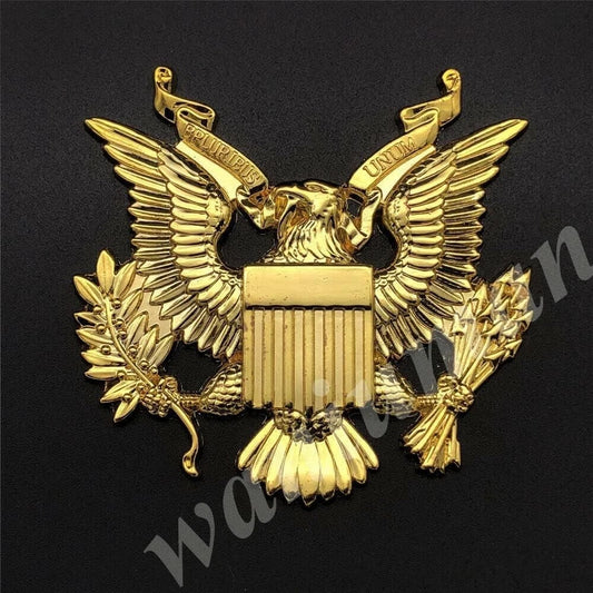 1x US Army Emblem US Military Army Badge US Army Decal Military Army (Gold)