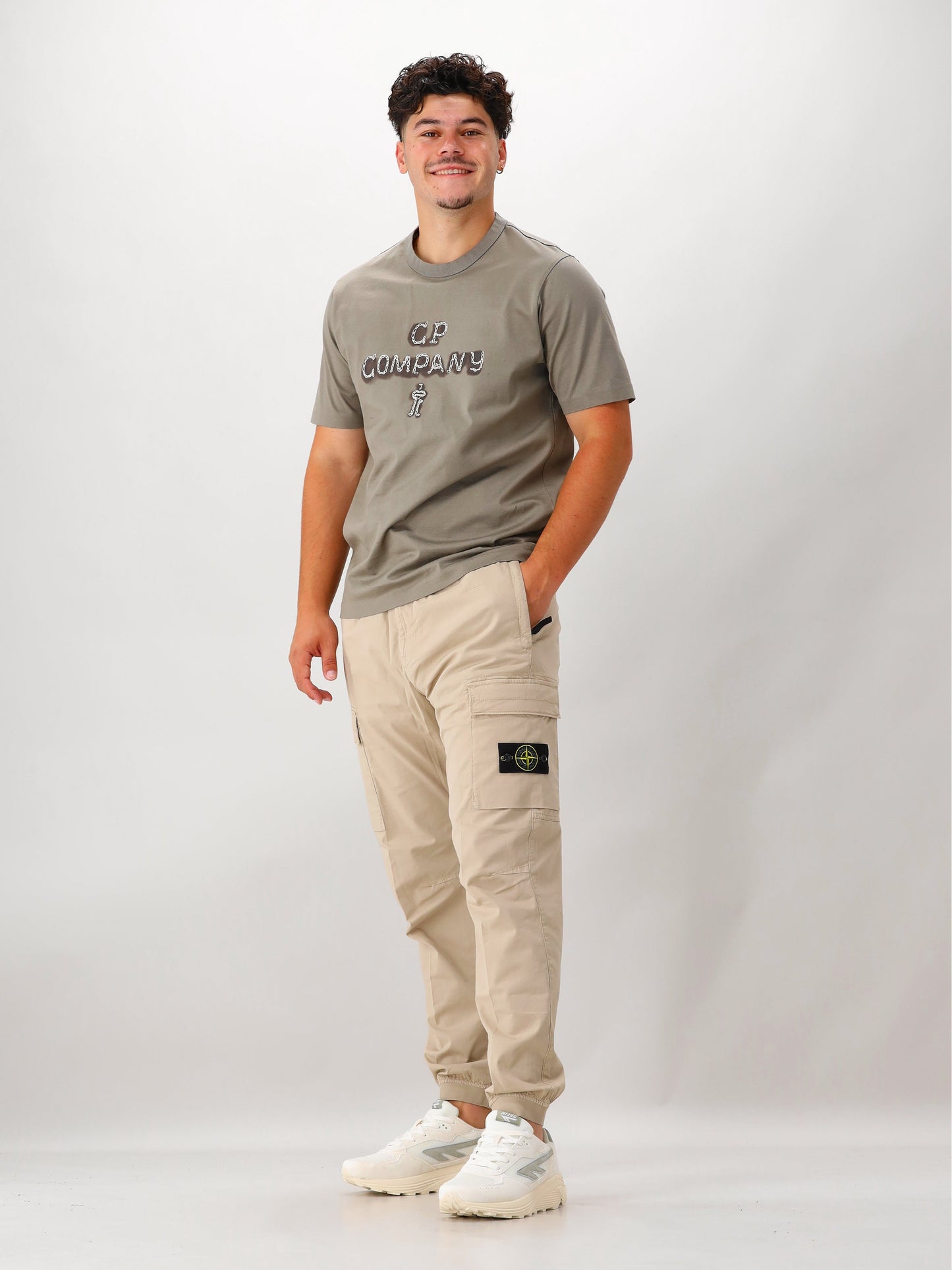 Stone Island Cargobroek Beige