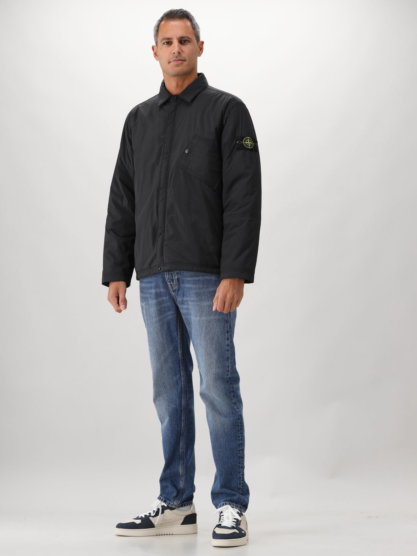 Stone Island Overshirt Zwart Codura Primaloft