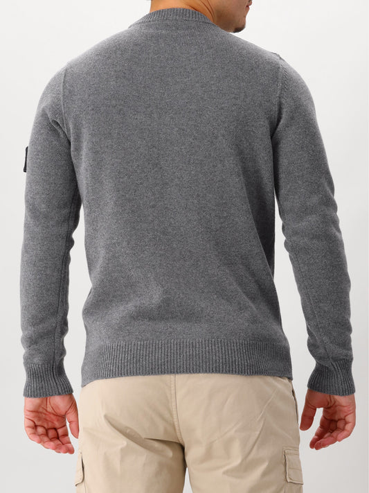 Stone Island Gebreide Trui Grijs