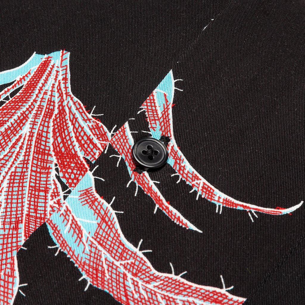 Cactus Rayon Shirt - Black