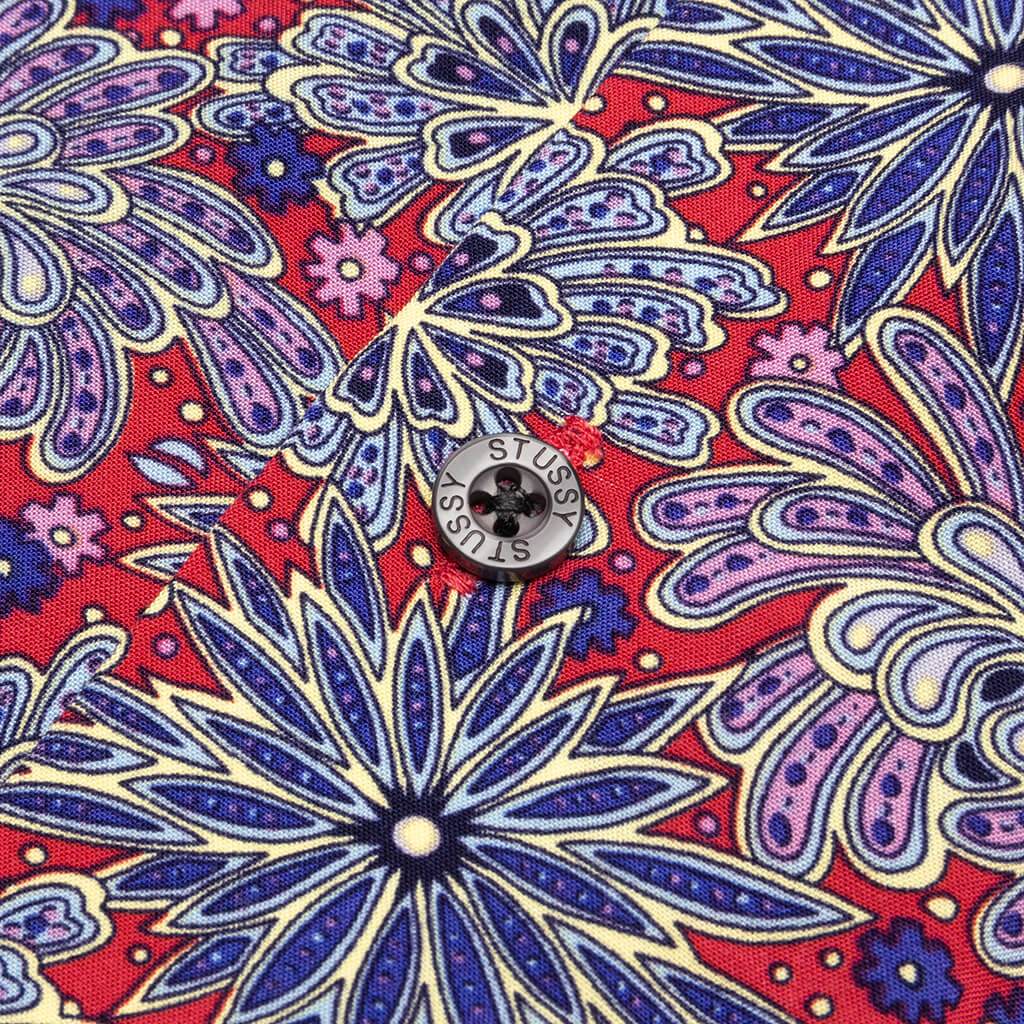 Floral Print Shirt - Red