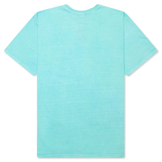 Flower Collegiate Pigment Dyed Tee - Aqua