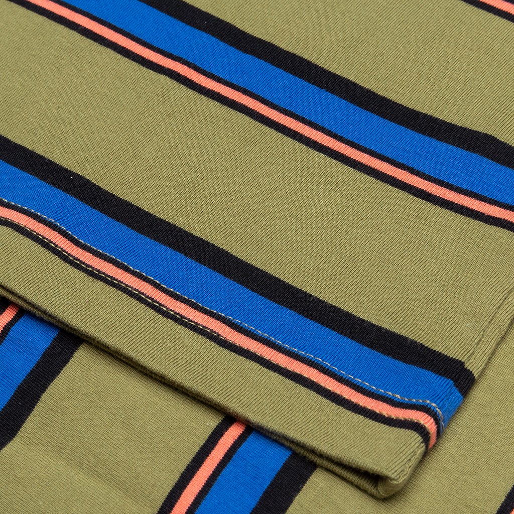 Harbour Stripe Crew - Olive