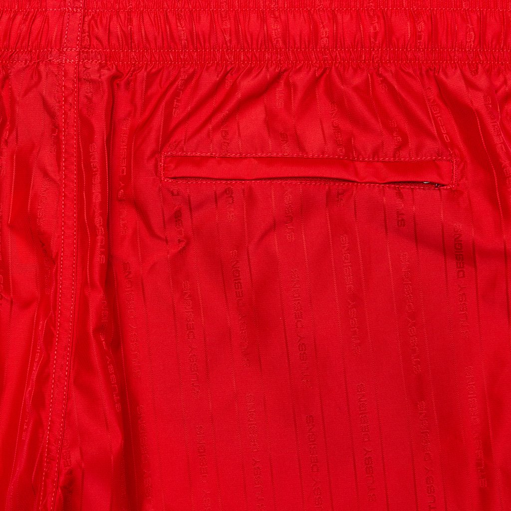 Jacquard Nylon Short - Red