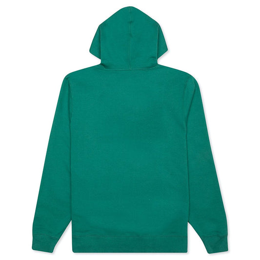 Stock Logo Applique Hoodie - Dark Green