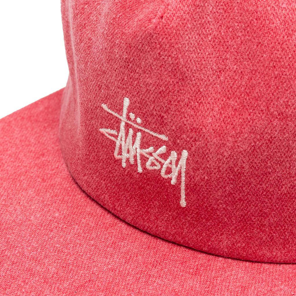 Stock Pigment Strapback Cap - Red