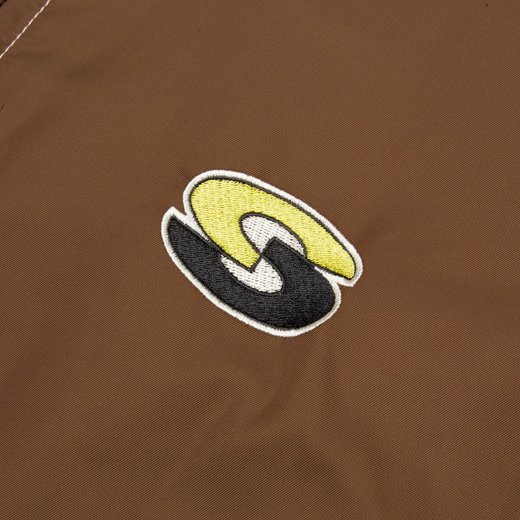 Stripe Zip Jacket - Brown