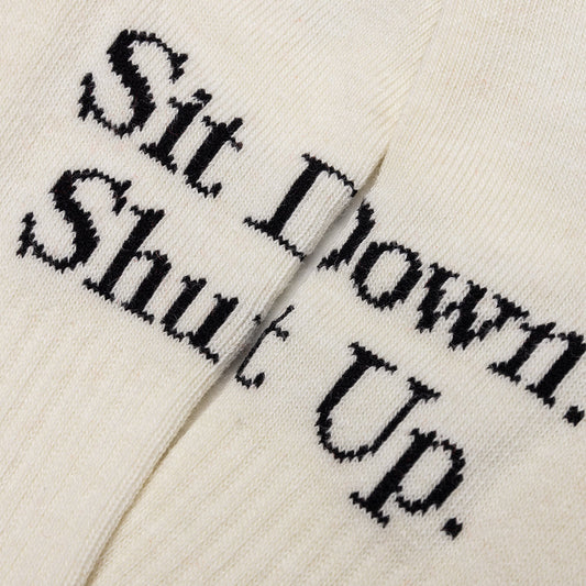 Saint Sit Down Socks - Ecru