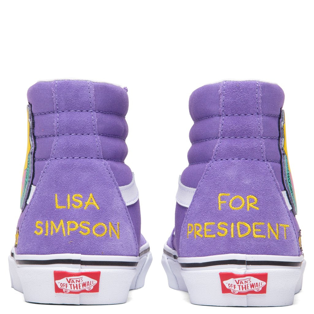 Vans x The Simpsons Sk8-Hi - Lisa 4 Prez