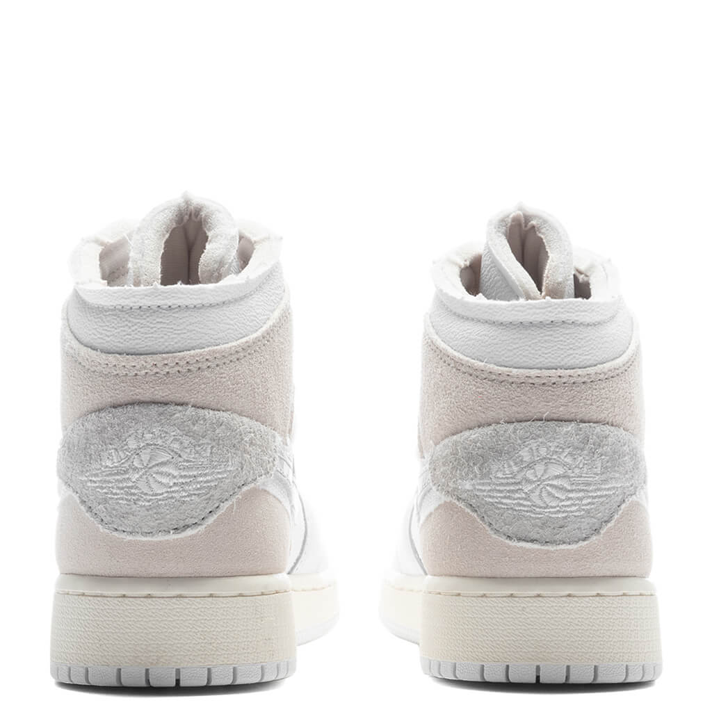 Jordan 1 Mid SE Craft (GS) - White/Light Orewood Brown/Tech Grey