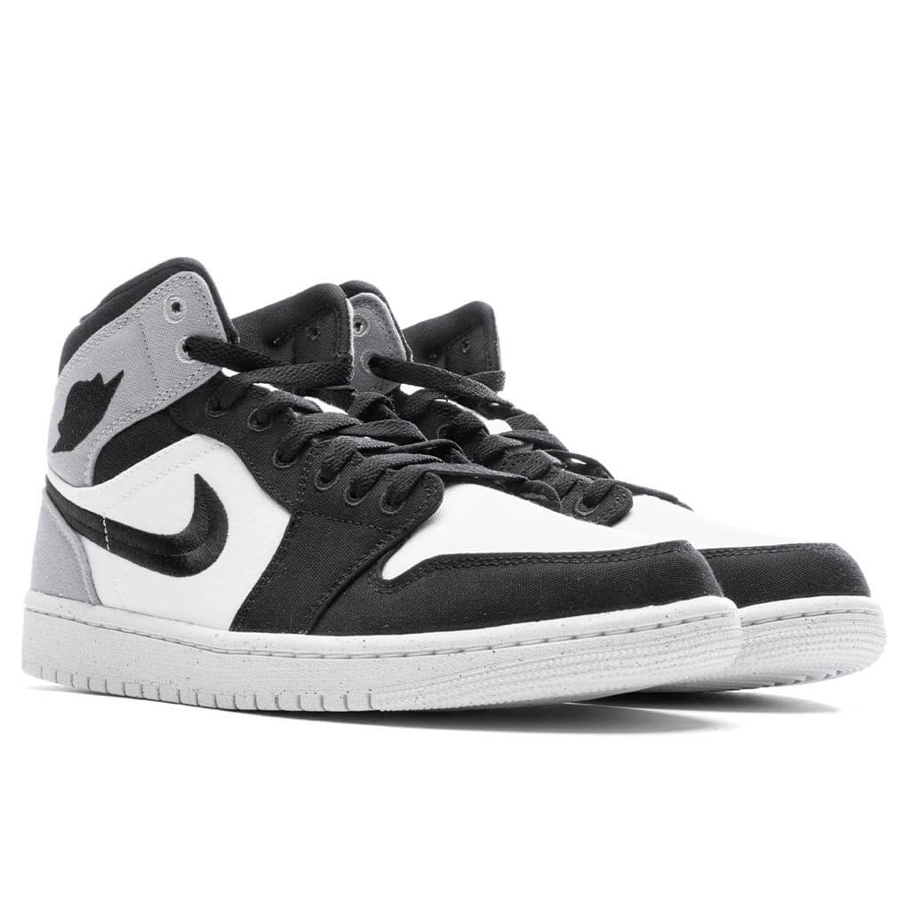 Women's Air Jordan 1 Mid SE - Sail/Black/Light Steel Grey