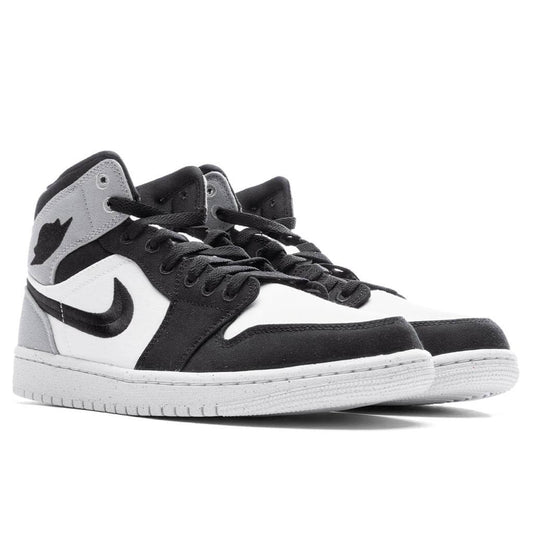 Women's Air Jordan 1 Mid SE - Sail/Black/Light Steel Grey