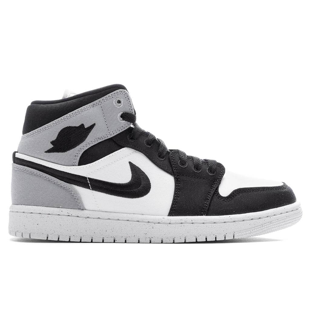Women's Air Jordan 1 Mid SE - Sail/Black/Light Steel Grey