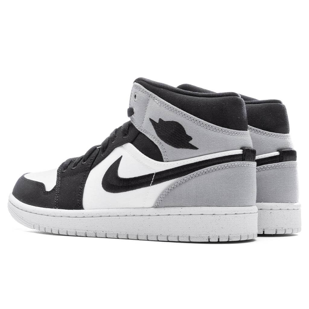 Women's Air Jordan 1 Mid SE - Sail/Black/Light Steel Grey