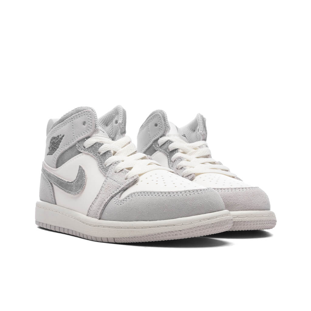 Jordan 1 Mid SE (PS) - Neutral Grey/Smoke Grey-Sail