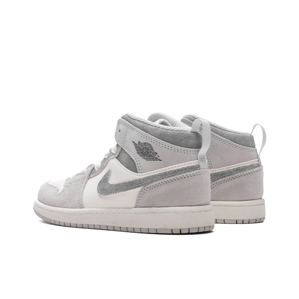 Jordan 1 Mid SE (PS) - Neutral Grey/Smoke Grey-Sail