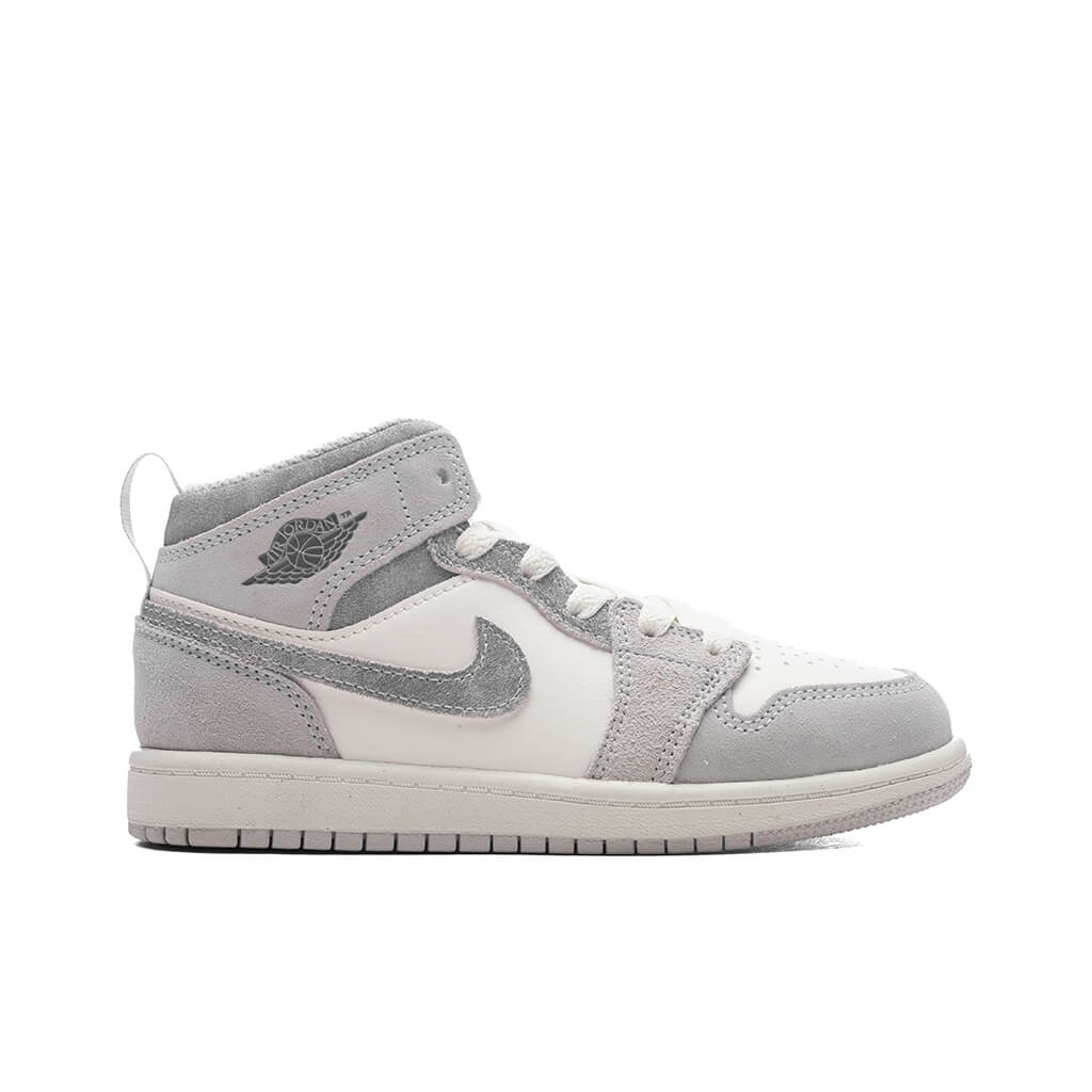 Jordan 1 Mid SE (PS) - Neutral Grey/Smoke Grey-Sail