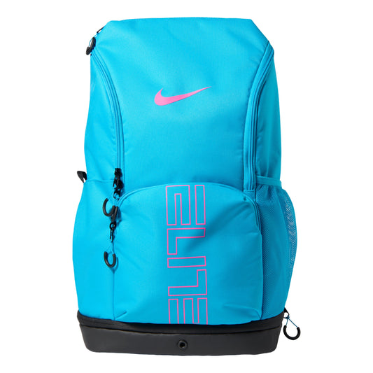 Nike 32L Varsity Elite Backpack 'Light Current Blue Black Laser Fuchsia' HM9965-418