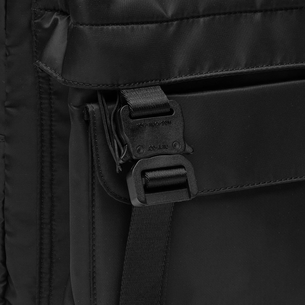 1017 9SM Double Front Pocket Backpack - Black