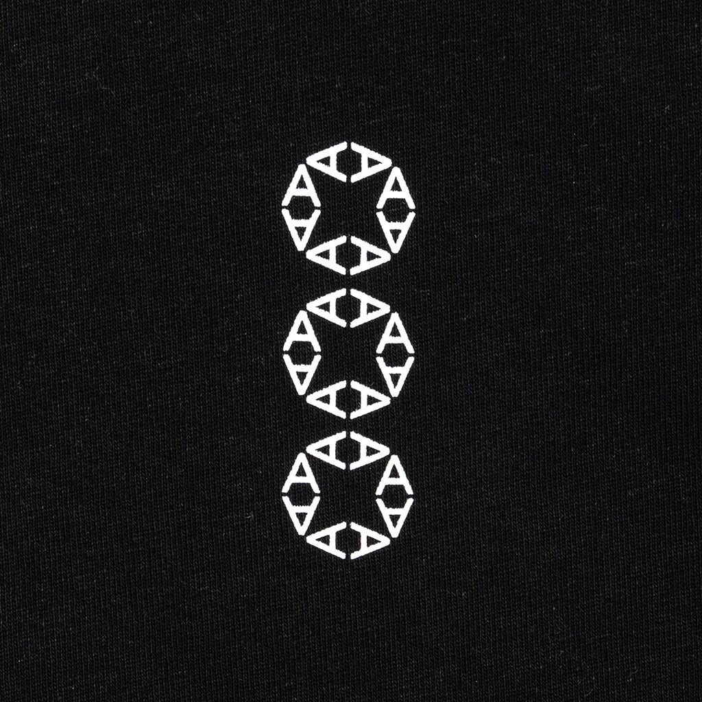 1017 9SM Hooded w/ Screen Prints Tee - Black