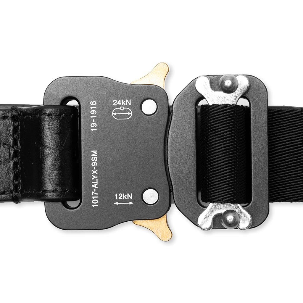 1017 9SM Large Dog Collar and Leash - Black