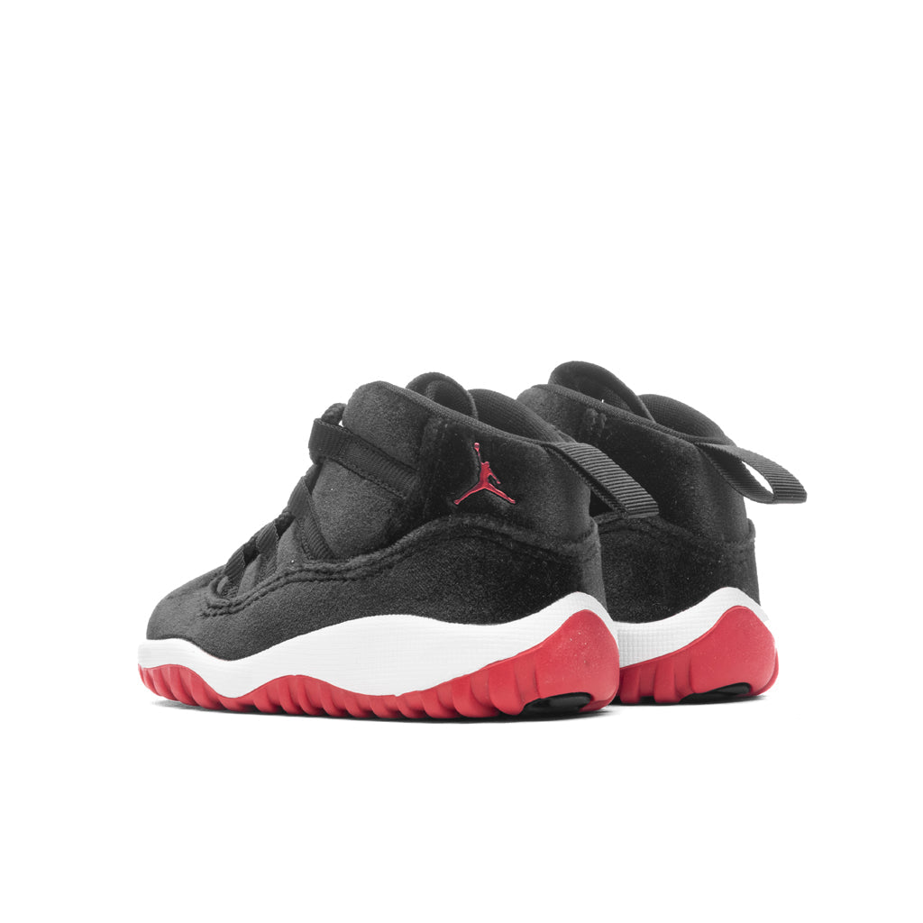 Jordan 11 Retro (TD) 'Bred Velvet' - Black/Gym Red/White