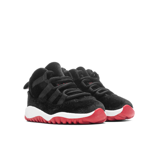 Jordan 11 Retro (TD) 'Bred Velvet' - Black/Gym Red/White