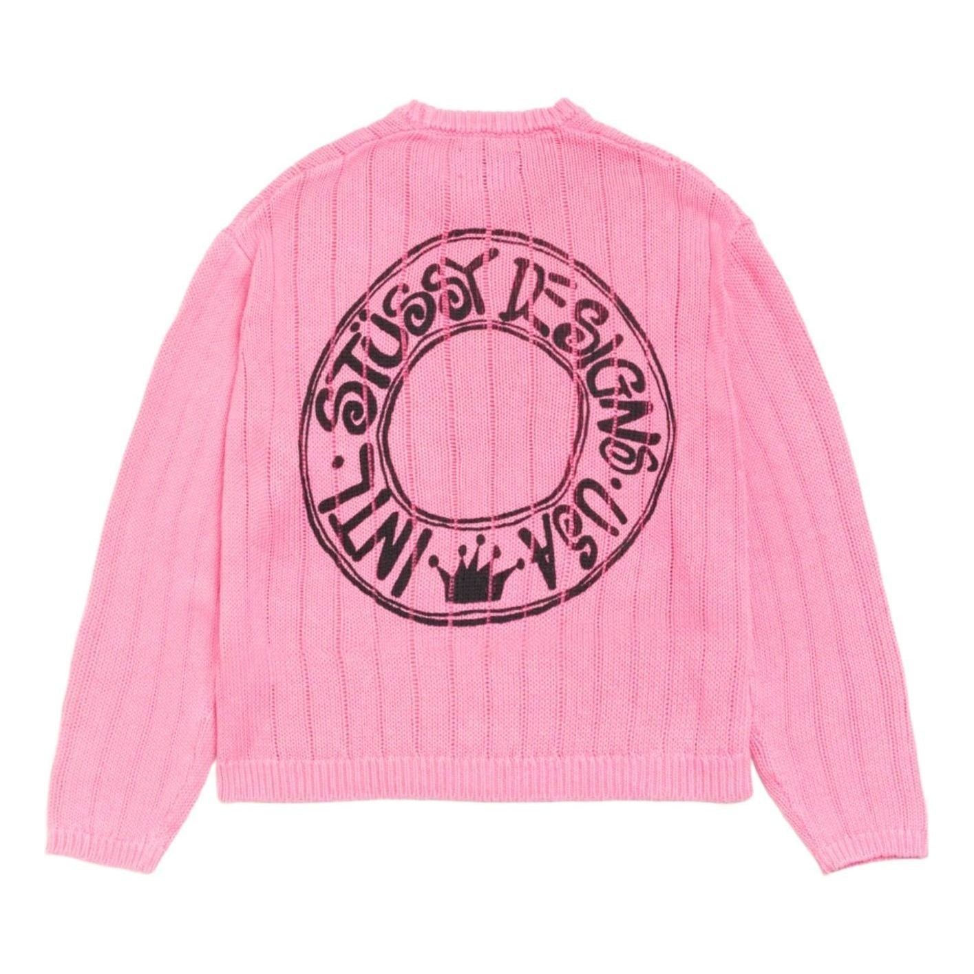 Stussy Buana Logo Sweater 'Pink' 117294-PINK