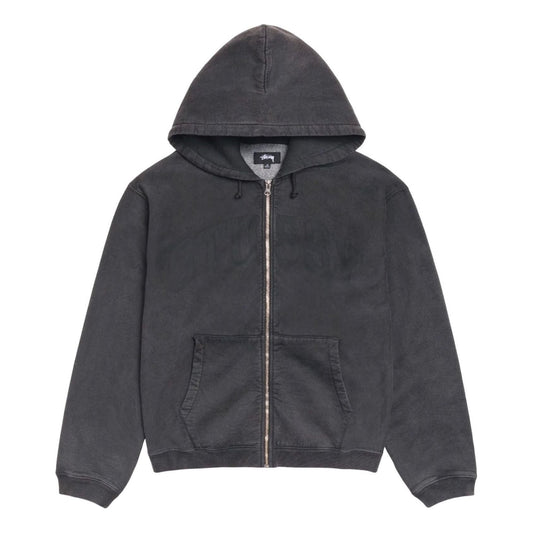 Stussy Faded Graphic Zip Hoodie 'Washed Black' 118553-WABL