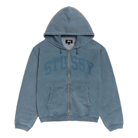 Stussy Faded Graphic Zip Hoodie 'Washed Navy' 118553-WANV