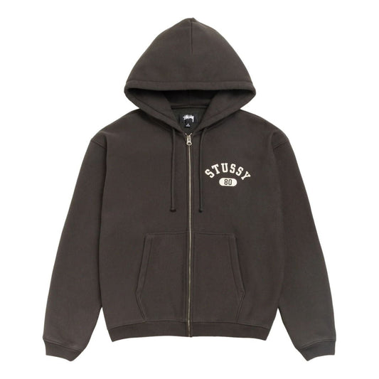 Stussy Varsity Zip Hoodie 'Washed Black' 118589-WABL