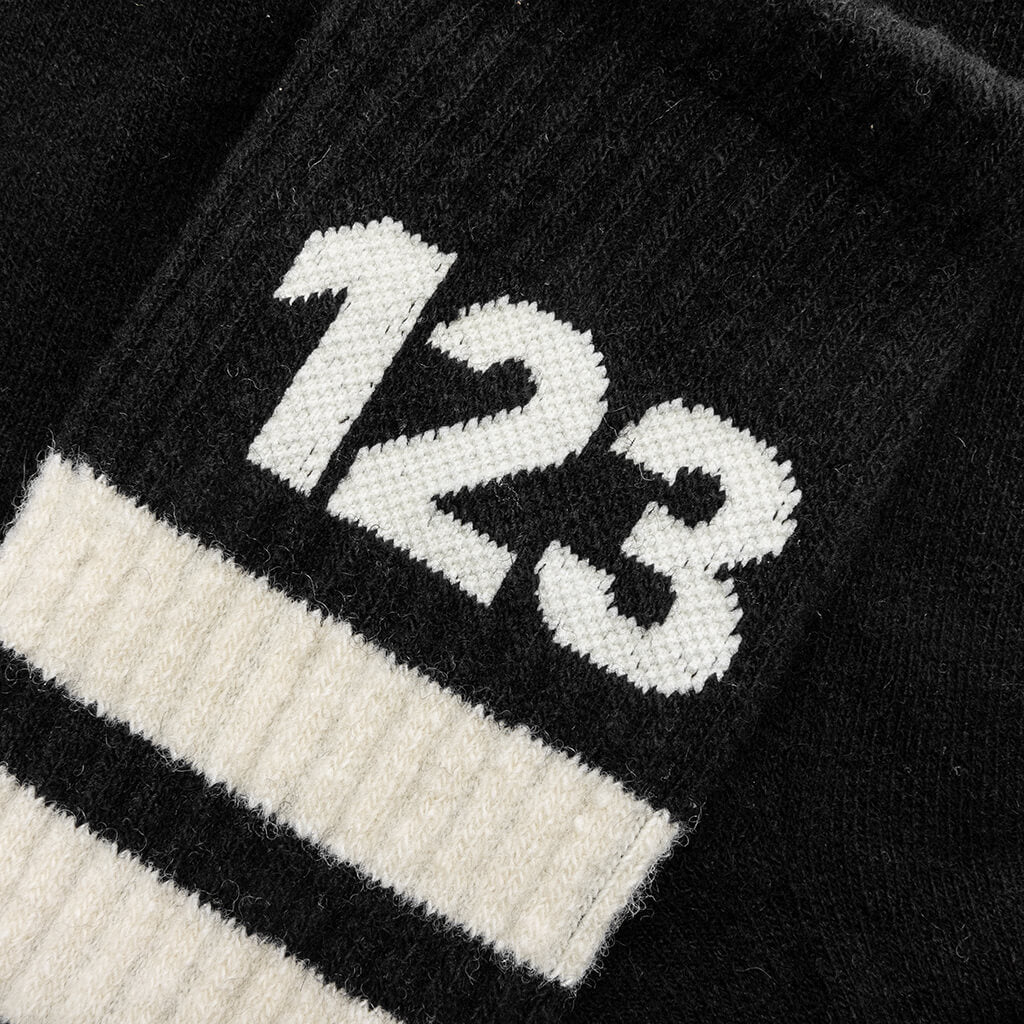 123 Socks - Black/White