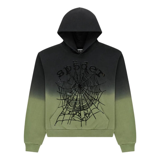 Sp5der OG Web Ombre Hoodie 'Black' ST008SS26BLK