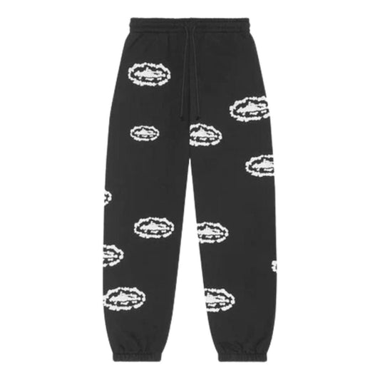 Denim Tears x Corteiz Cotton Wreath Sweatpants 'Black' FW25BAS12292161