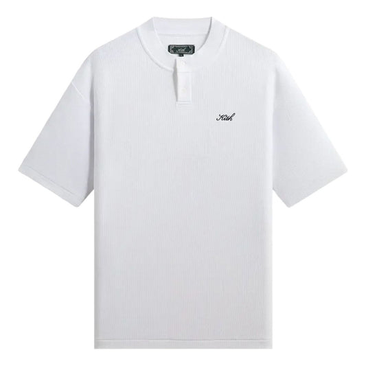 KITH Micro Waffle Tristan Henley 'White' KHMA030213-101