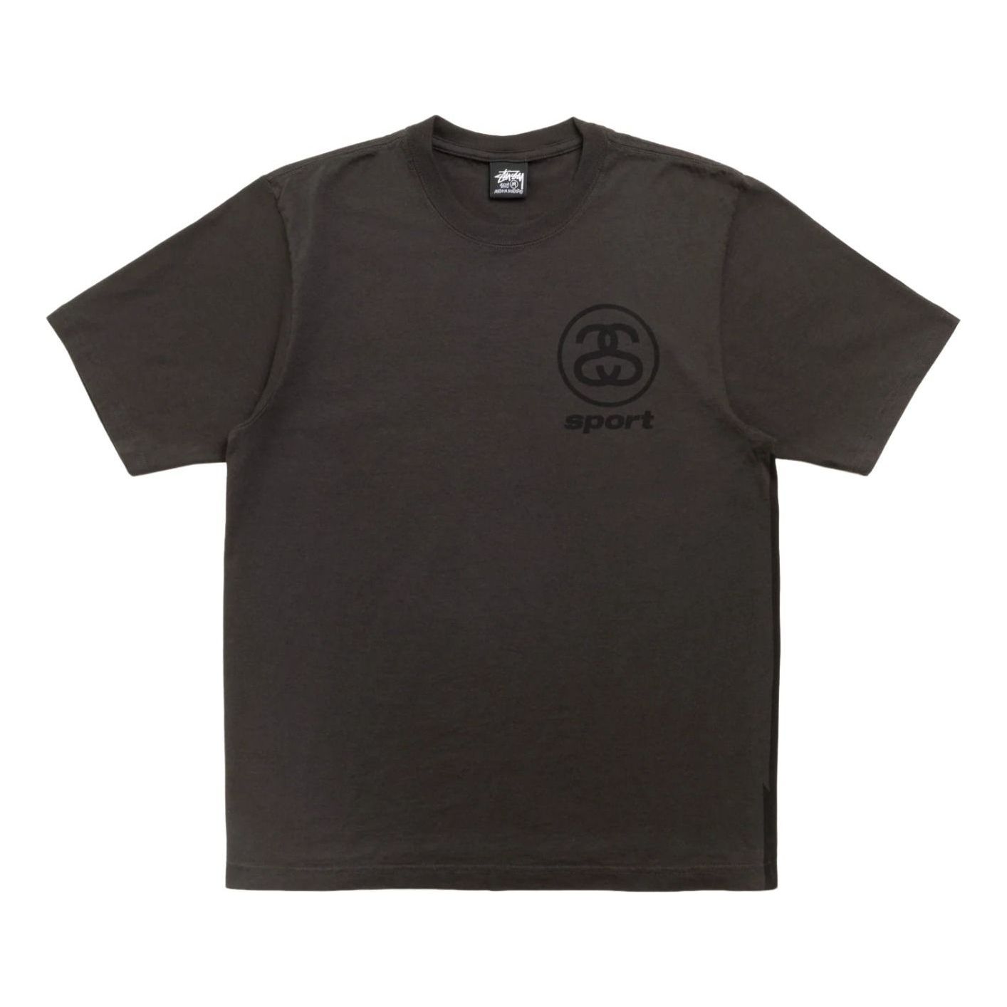 Stussy Link Sports Pigment Dyed T-Shirt 'Faded Black' 1905191-BLAC