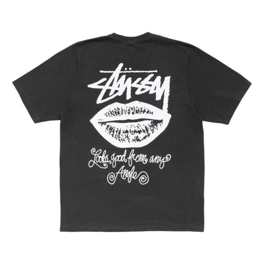 Stussy Any Angle T-Shirt Pigment Dyed 'Faded Black' 1905196-FADE