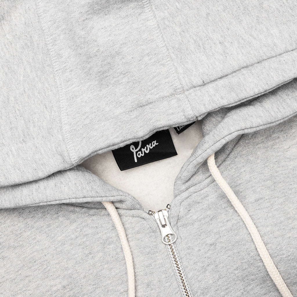 1976 Logo Zip Hooded Sweatshirt - Heather Grey