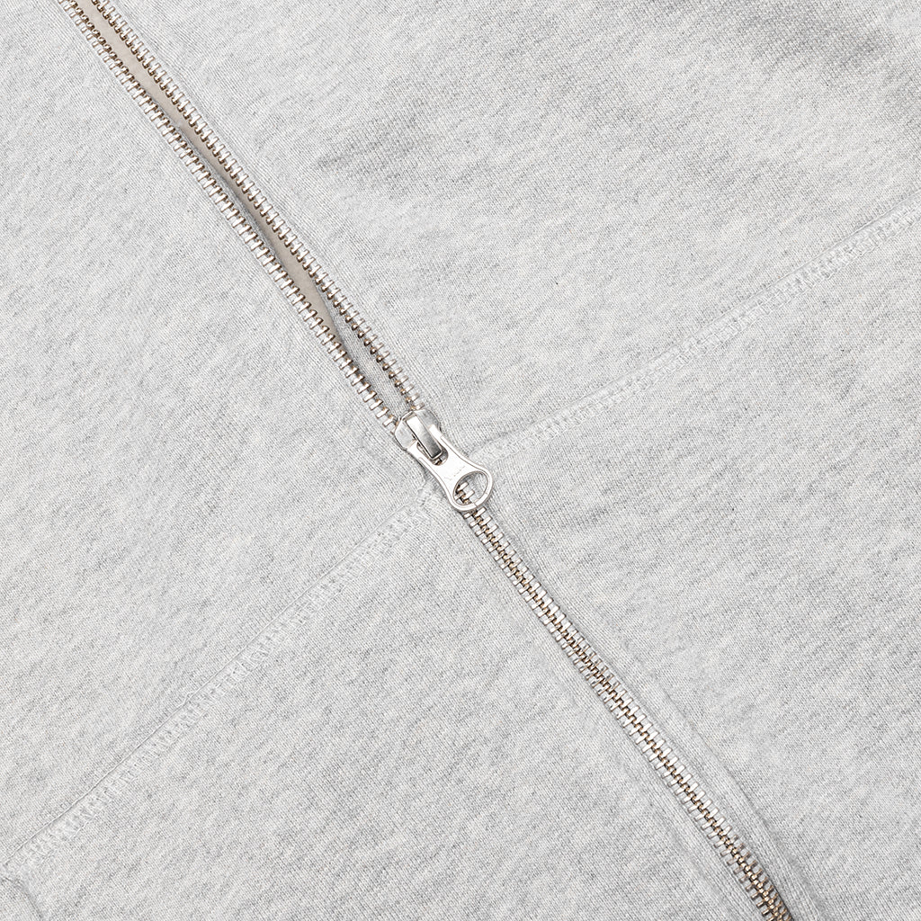 1976 Logo Zip Hooded Sweatshirt - Heather Grey